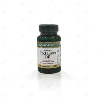 Natures Bounty Omega-3 Cod Liver Oil Softgels