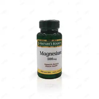 Natures Bounty Magnesium Tablets 500Mg (1 Bottle = 100 Tablets)