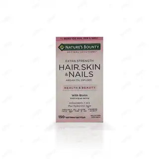 Natures Bounty Hair, Skin & Nails Softgels 5000Mcg (1 Bottle = 150 Softgels)