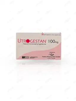 Utrogestan Capsules 100Mg (1 Strip = 10 Capsules )