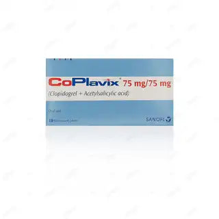 Co-Plavix Tablets 75Mg/75Mg (1 Box = 1 Strip)(1 Strip = 10 Tablets)