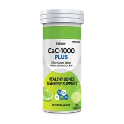 Cac-1000 Plus Effervescent Lemon Flavor Tablets (1 Bottle = 10 Tablets)