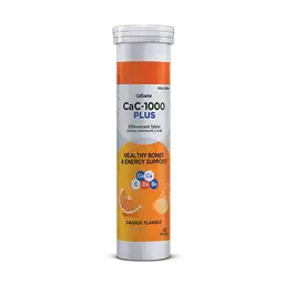 Cac-1000 Plus Effervescent Orange Flavor Tablets (1 Bottle = 20 Tablets)