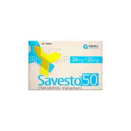 Savesto 50 Tablets 24/26Mg (1 Box = 28 Tablets)