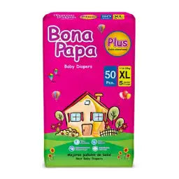 Bona Papa Baby Diapers Super Junior Extra Large Size 5 50Pcs
