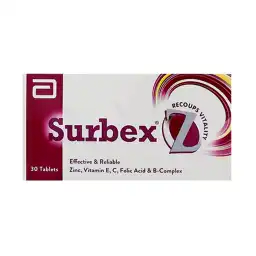 Surbex Z Tablets (1 Bottle = 30 Tablets)